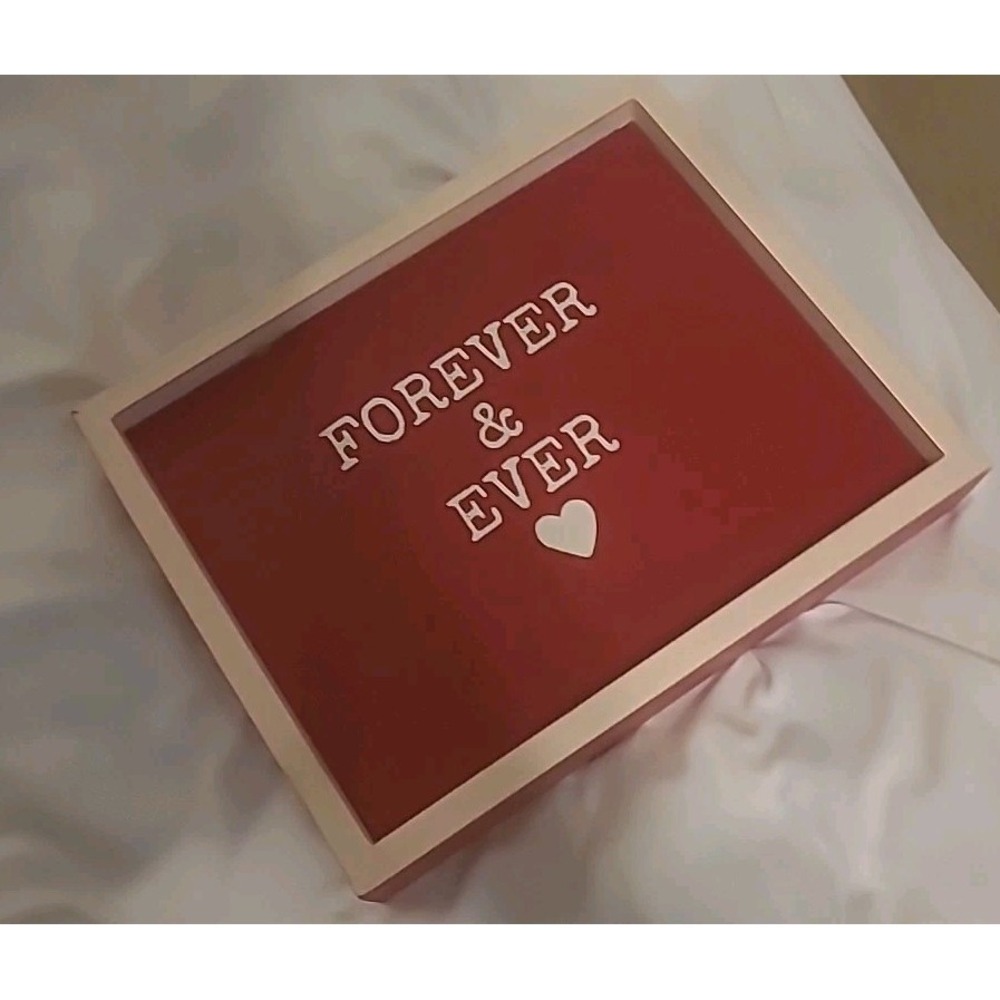 Forever & Ever‎ Heart Valentine Wood Plague